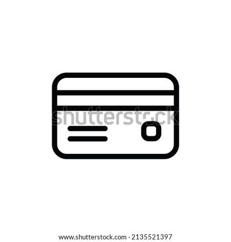 Credit card icon vector. Pay sign