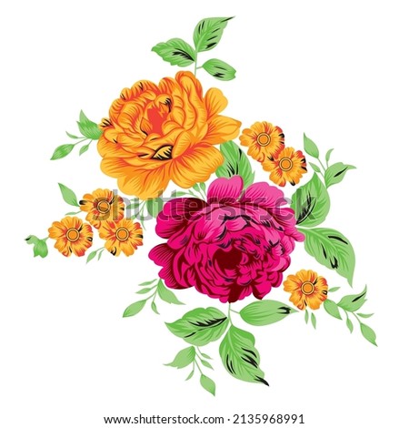 beautiful rose vector illustration with shading 