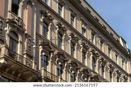 Building in City Center of Vienna, Austria, Europe
