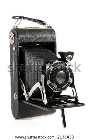Antique Camera with white background