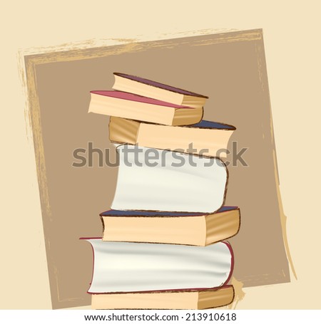 Big pile of Books. Education and learning concept