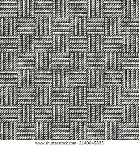 Monochrome Moire Textured Checked Pattern