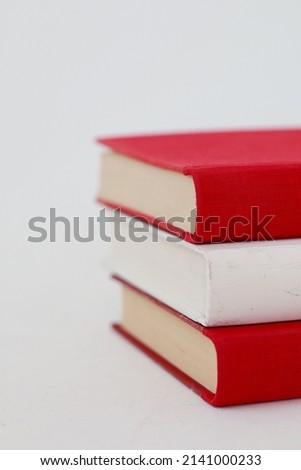 Books on white background , Austria