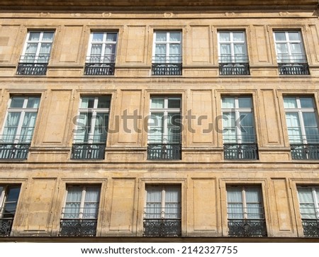 Typical parisian facade ideal for backgrounds