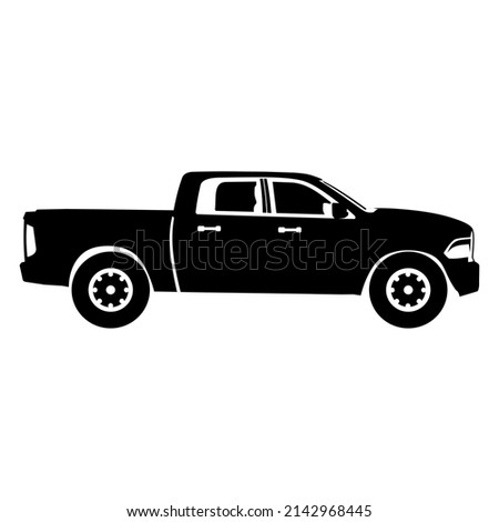 pick up truck icon logo design vector	