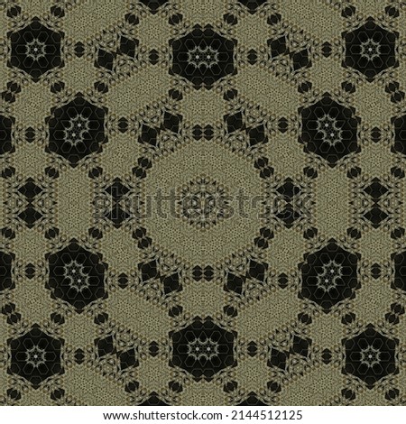 Abstract Islamic pattern design for printing on Turkish carpet and rug. Arabesque design for greeting card and calendar background