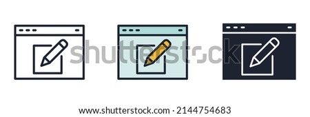 web design icon symbol template for graphic and web design collection logo vector illustration