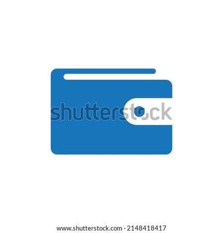 Wallet logo vector flat design eps 10