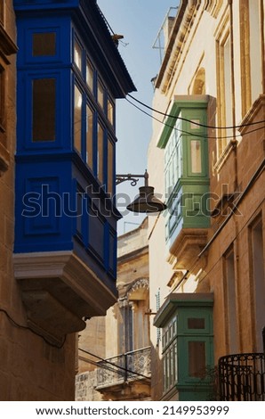 Birgu Old Town Doors and Balconies