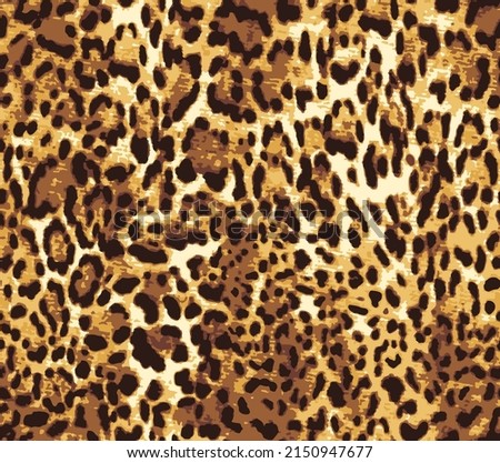 Leopard skin pattern, animal leather texture seamless design