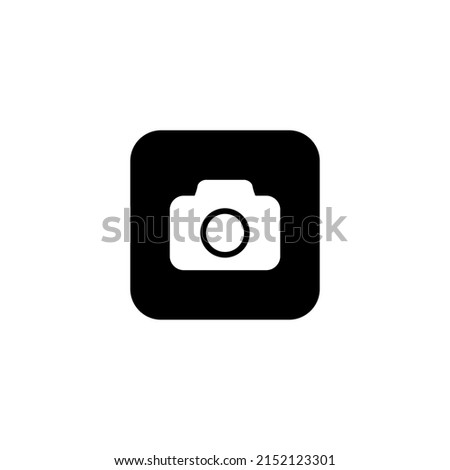 Photo camera button icon for apps and web sites