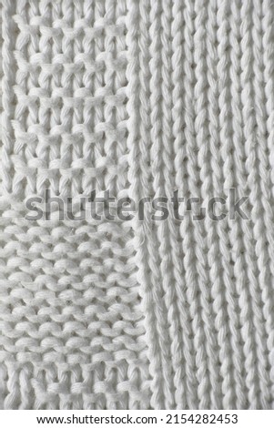 White Knit Close-Up, Detail and Clean