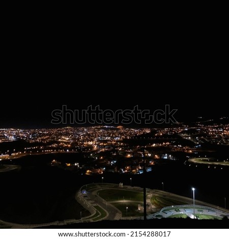 Abha city as it looks at night