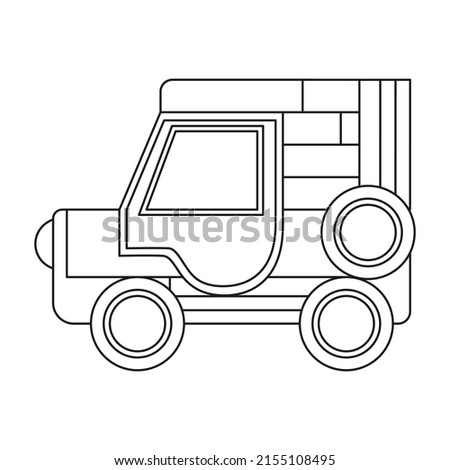 Isolated yipao icon Traditional colombian car Vector illustration