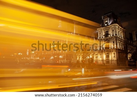 City hall of Paris at night