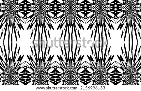 black abstract patterns in op art style