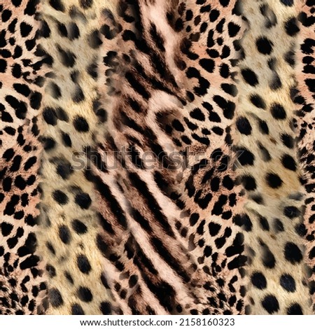 Trendy leopard pattern background. Hand drawn fashionable wild animal cheetah skin natural texture for fashion print design
