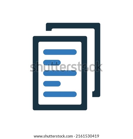 Page, document, paper icon. Editable vector logo.