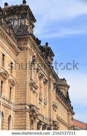 Police station in Dresden, Germany. Public building in Germany.