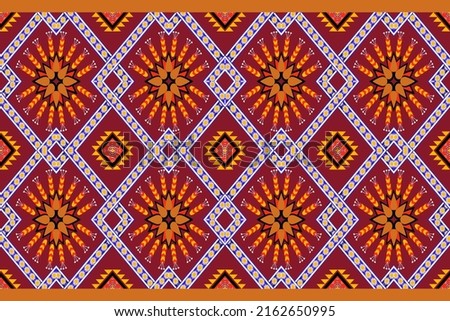 oriental ethnic seamless pattern traditional background design for carpet, wallpaper, garment, cloth, embroidery illustration vector