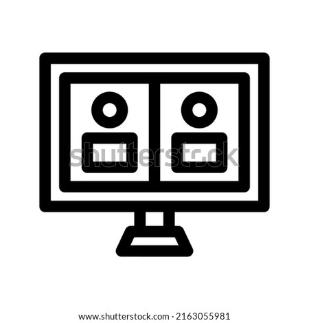 video call icon or logo isolated sign symbol vector illustration - high quality black style vector icons
