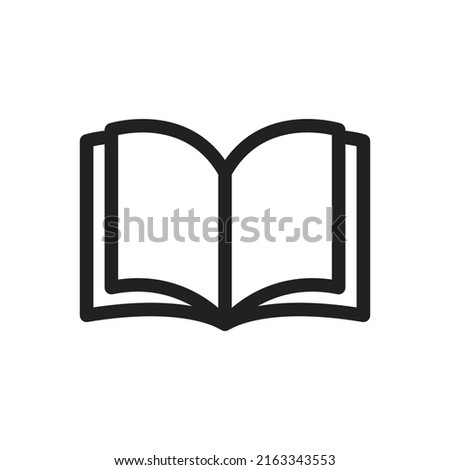 Book icon vector. Book flat style isolated on a white background - stock vector.