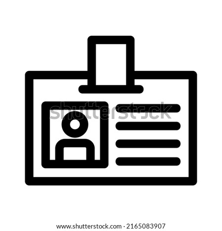 id card icon or logo isolated sign symbol vector illustration - high quality black style vector icons
