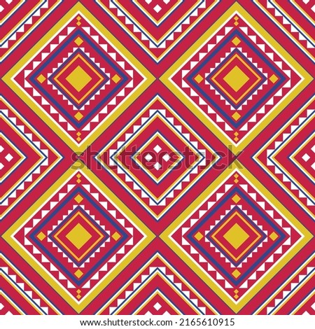 Geometric ethnic pattern on  background.Illustration.design for texture,fabric,clothing,wrapping,print,decoration and carpet.  Aztec style embroidery abstract.
