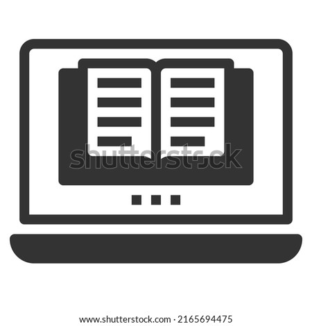 Education Study Online Icon Vector , Book