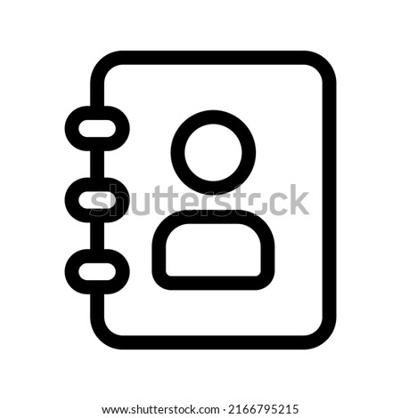 Address Book Icon Vector Symbol Design Illustration