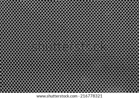 Abstract background: pattern of wattled grid mesh textile or fabric.