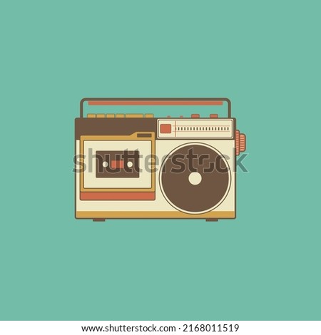 Radio vector illustration, radio vintage, radio retro, Old models vector icons illustration