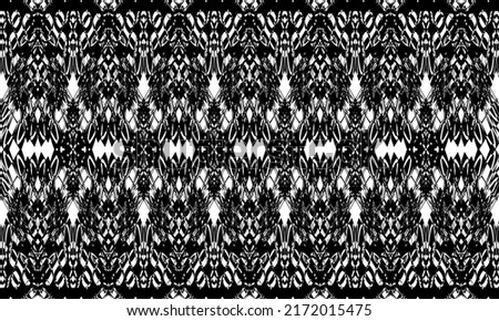 black Mysterious pattern for Halloween in modern style