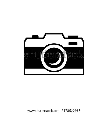 Camera Icon Sign Vector Isolated on White Artboard