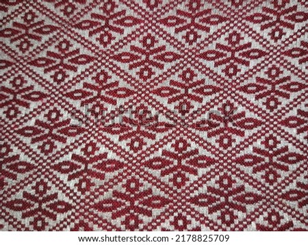 Thai pattern cloth woven with silk (Note: the picture is not blurry. is a pattern of Thai cloth)