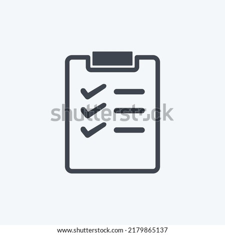 Icon Wish List. suitable for Business symbol. glyph style. simple design editable. design template vector. simple symbol illustration
