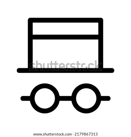 glasses icon or logo isolated sign symbol vector illustration - high quality black style vector icons
