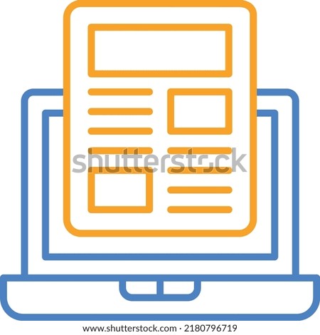 Laptop vector icon. Can be used for printing, mobile and web applications.
