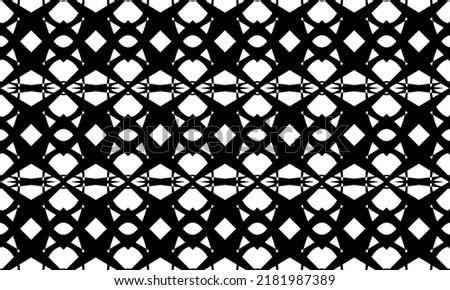 mystical and principled black pattern on white wallpaper for design