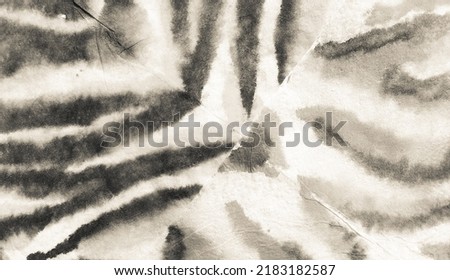 Grayscale Patchwork Ethnic Background Art. Abstract Tribal Artwork. Arabic Pattern. Watercolor Paint  Gray Zebra, Ethnic Pattern Design. Ornament Tribal Banner. Silver Tiger