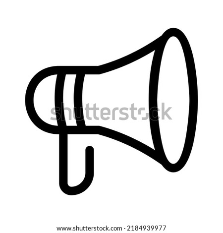 megaphone icon or logo isolated sign symbol vector illustration - high quality black style vector icons
