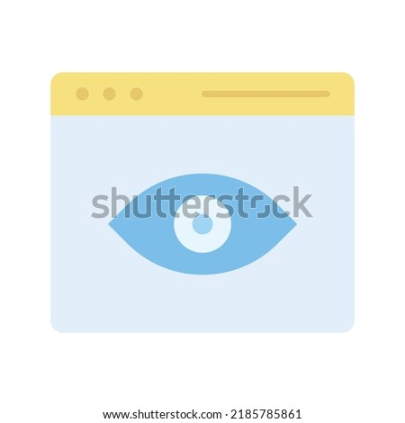 Web Visibility icon vector image. Can also be used for Search Engine Optimization. Suitable for mobile apps, web apps and print media.