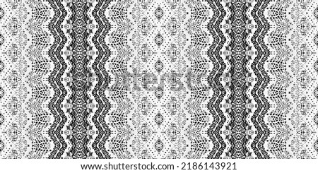 Black Color Doodle Pattern. Simple Tribal Ikat Brush. Seamless Ink Watercolor Carpet. Doodle Hand Wave. Gray Colour Ink Doodle Texture. Ethnic Ikat Scribble Batik. Ethnic Stripe Ikat Pattern.