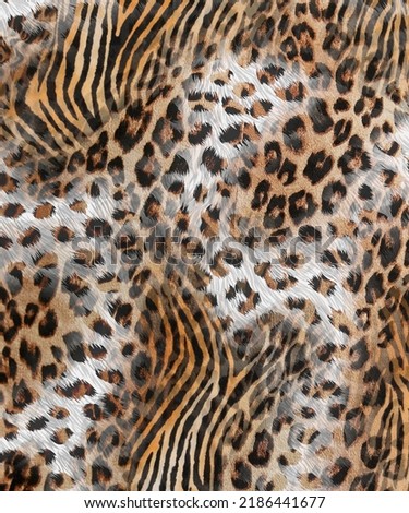 Zebra skin leopard pattern luxury fabric design 