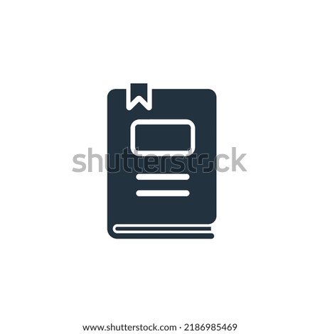 Book icon isolated on a white background. Book, education and lesson symbols for web and mobile apps.