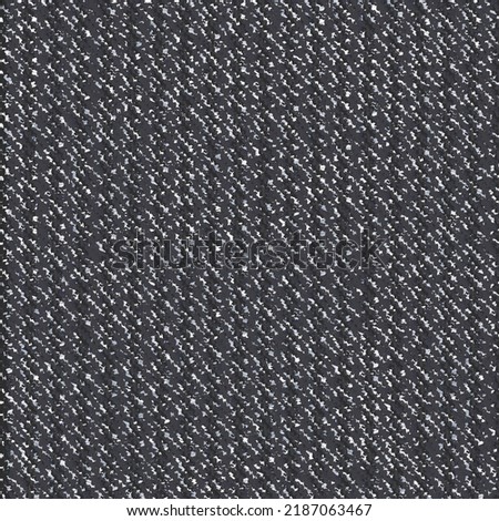 Rough flecked wool fabric. Slub cloth texture. Rustic tweed blanket. Vector seamless.