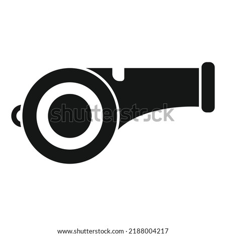 Sport whistle icon simple vector. People run. Active sport