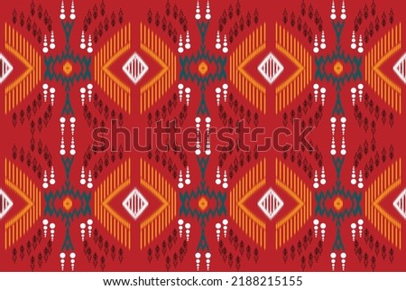 Ikat Aztec Vector illustration. tribal African background. Geometric ethnic oriental ikat pattern traditional Design for Print background, carpet, wallpaper, clothing, wrapping, Batik, fabric,