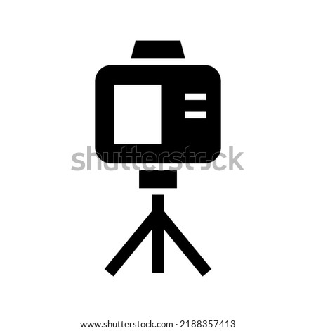 camera tripod icon or logo isolated sign symbol vector illustration - high quality black style vector icons

