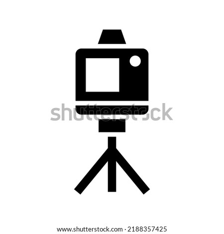camera tripod icon or logo isolated sign symbol vector illustration - high quality black style vector icons
